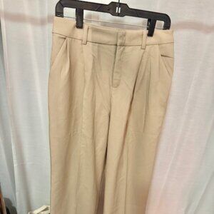 Grey Lab Beige Wide Leg Suit Pants